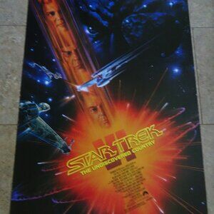 Star Trek VI:  The Undiscovered Country - Movie Poster with William Shatner